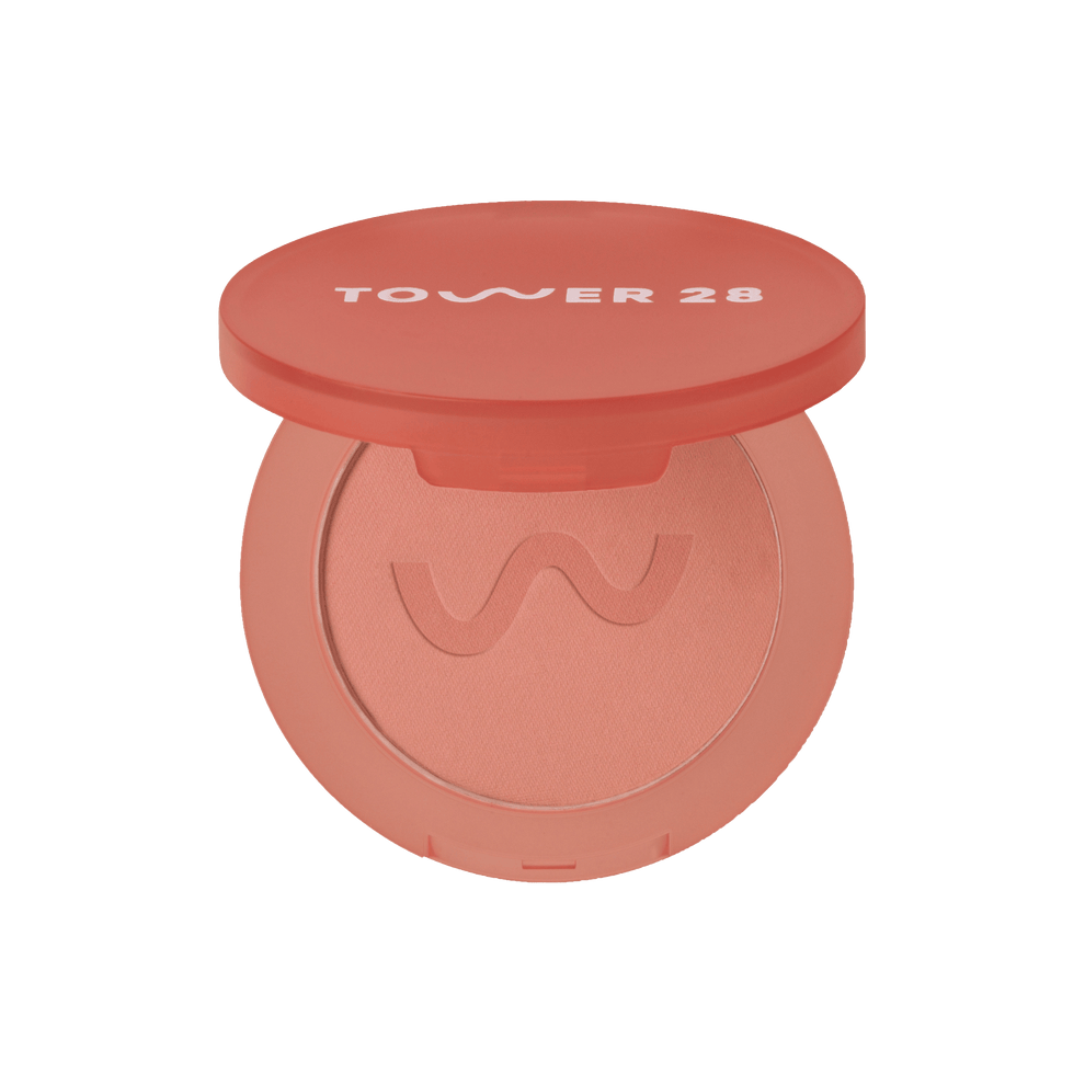 The Tower 28 Beauty GetSet™ Matte Powder Blush in the shade Long Beach Ice Tea