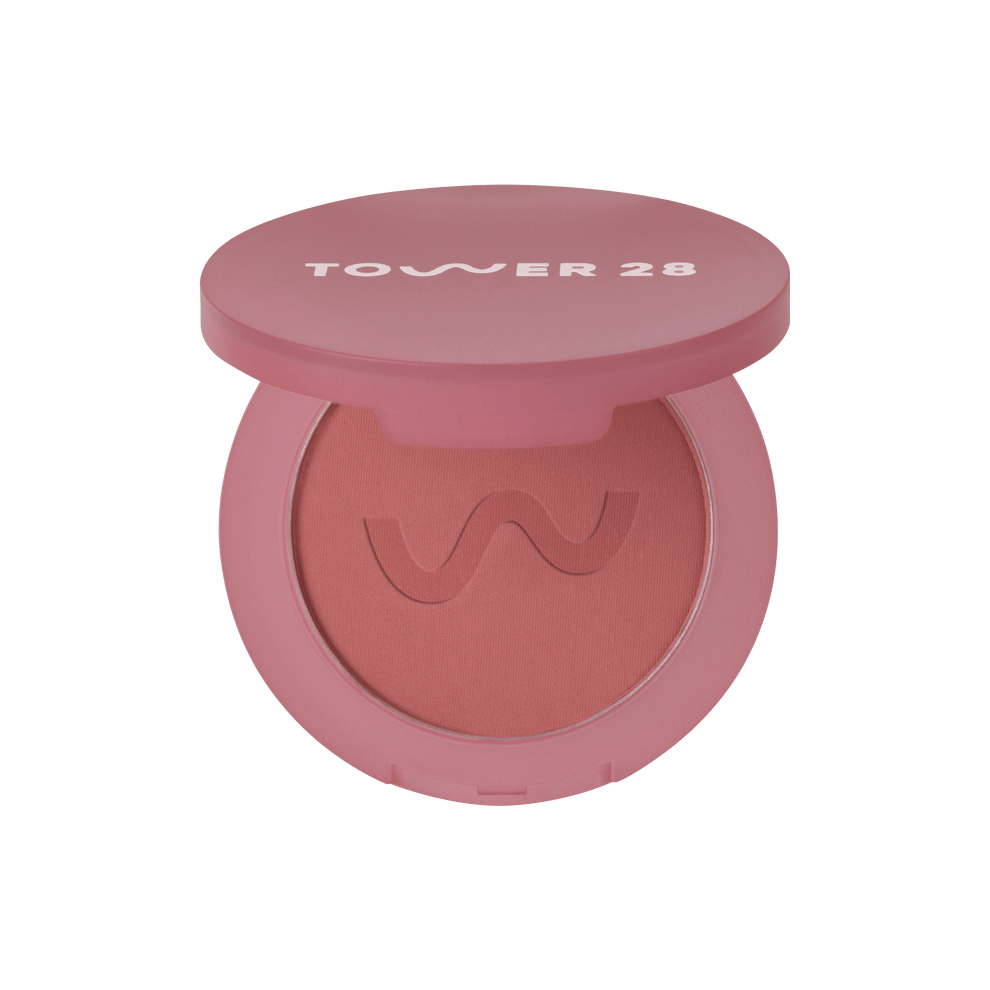 The Tower 28 Beauty GetSet™ Matte Powder Blush in the shade Samo Spritzer