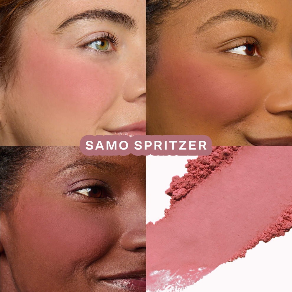 The Tower 28 Beauty GetSet™ Matte Powder Blush in the shade Samo Spritzer