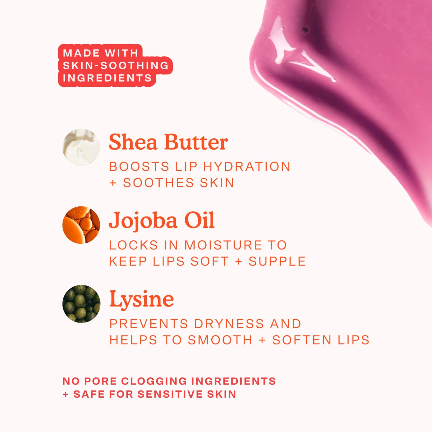 [The key ingredients of Tower 28 Beauty LipSoftie™ Lip Treatment Confetti Cake listed out]