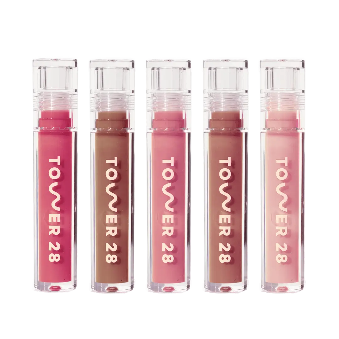 Milky Lip Set [Shared: The Tower 28 Beauty Milky Lip Set which features all five Milky ShineOn Lip Jelly Shades (Pistachio, Coconut, Cashew, Oat, and Almond)]