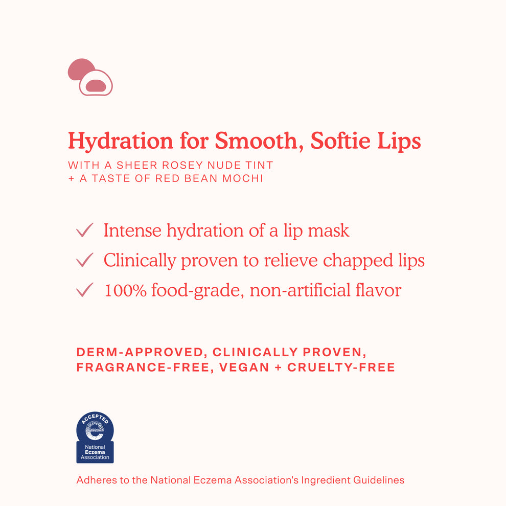 [The benefits of Tower 28 Beauty LipSoftie™ Lip Treatment Red Bean Mochi explained