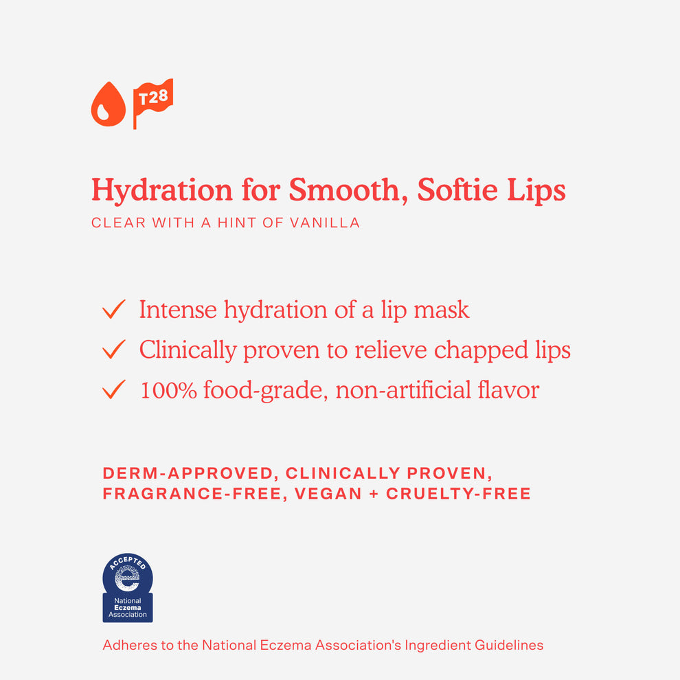 [The benefits of Tower 28 Beauty LipSoftie™ Lip Treatment SOS Vanilla explained