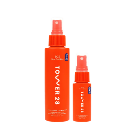 SOS Spray Duo [Shared: Tower 28 Beauty's SOS Spray Duo which features SOS Daily Rescue Spray 4oz and 1oz.]