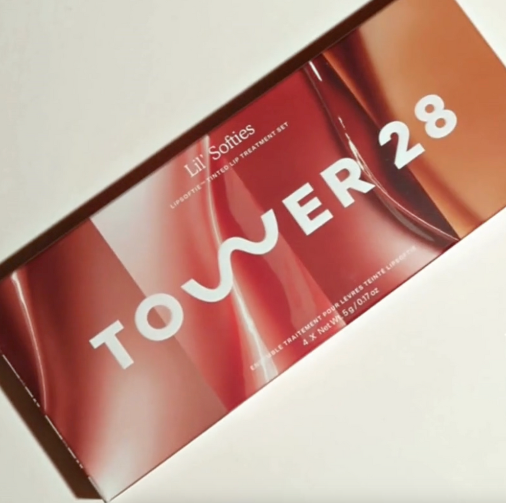 Tower 28 Beauty's Lil’ Softies Mini Set features four mini LipSoftie Tinted Lip Treatments including a new shade and flavor exclusive to this kit!